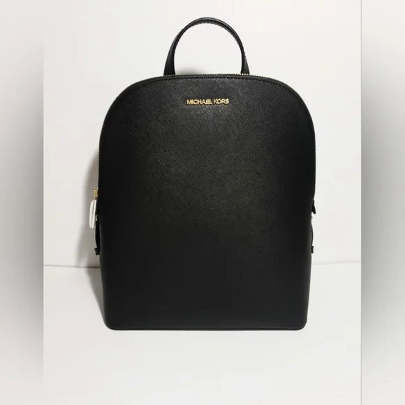 Michael Kors | Bags | Michael Kors Black Backpack With Gold  display picture 1